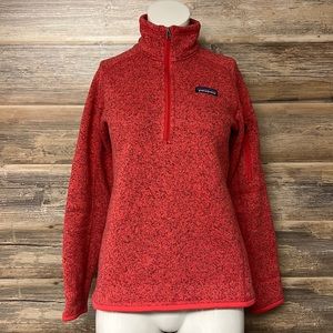 Women's Patagonia 1/4 Zip Pull Over Better Sweater Fleece EUC